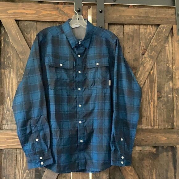 🌟Columbia Sportswear long sleeve flannel checkere - Picture 1 of 5